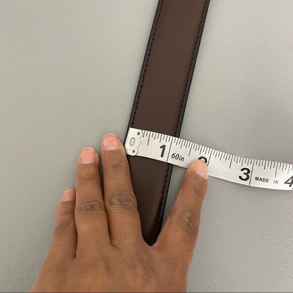 Brown Leather Belt Men's Size XL - Picture 4 of 4